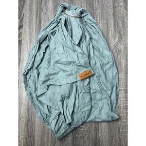 WildBird Acadian Green 100% Linen Ring Sling 74" Gold Rings Excellent!